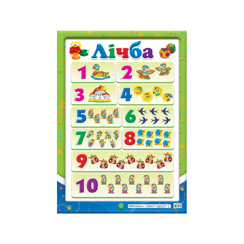 Poster. Numbers up to 10