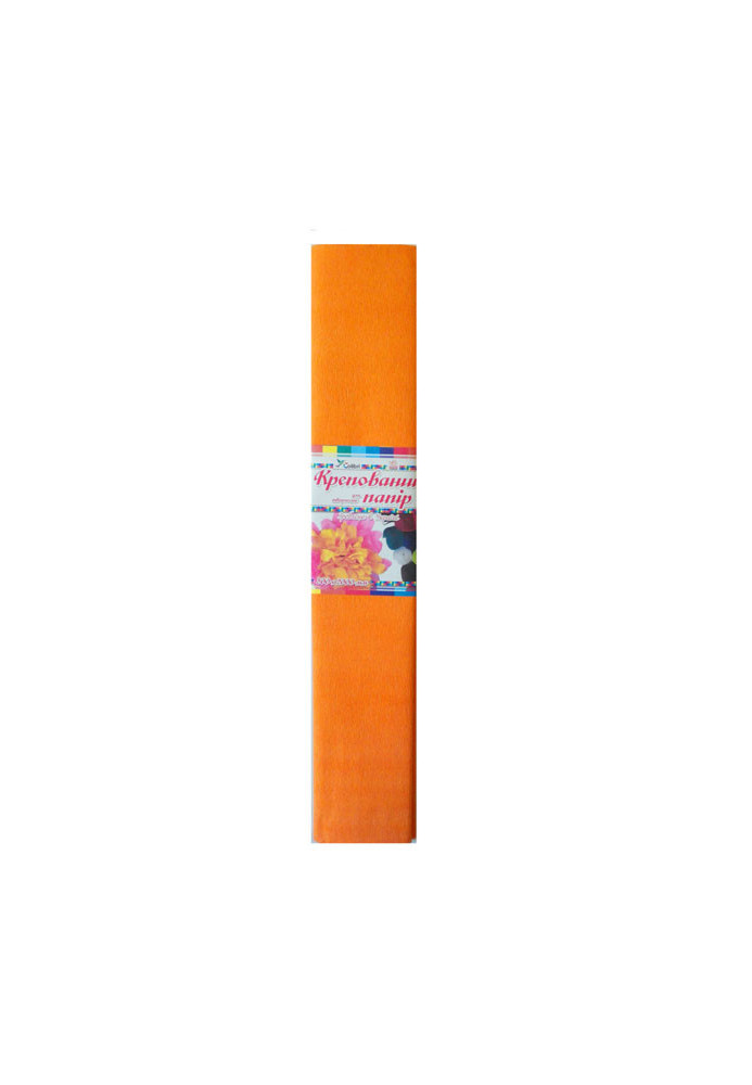 Colored paper Crepe (carrot) No. 18, 500mm/2000mm.