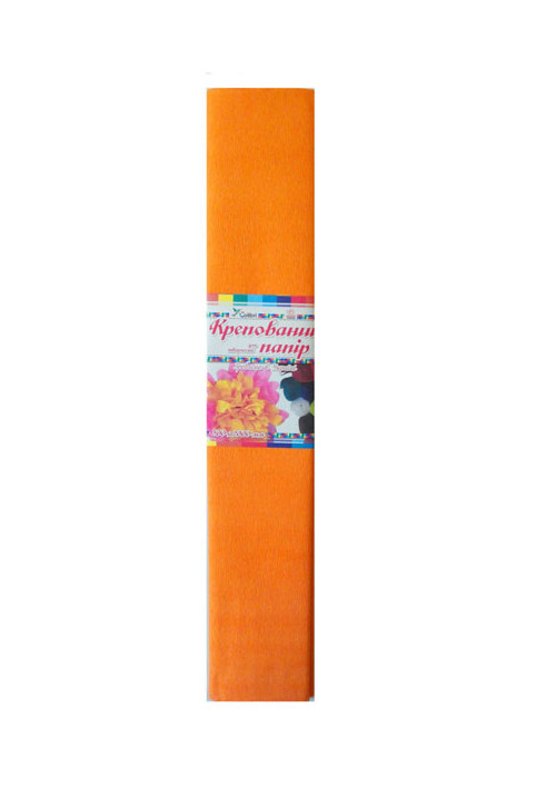 Colored paper Crepe (carrot) No. 18, 500mm/2000mm.