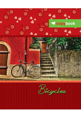 Notebook for notes f.B5, side. spring, 60 sheets. offset, cell Series Bicycle No. 4