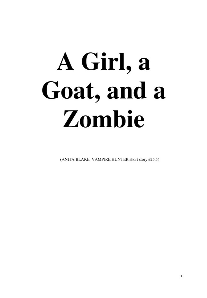 Girl, goat and zombie