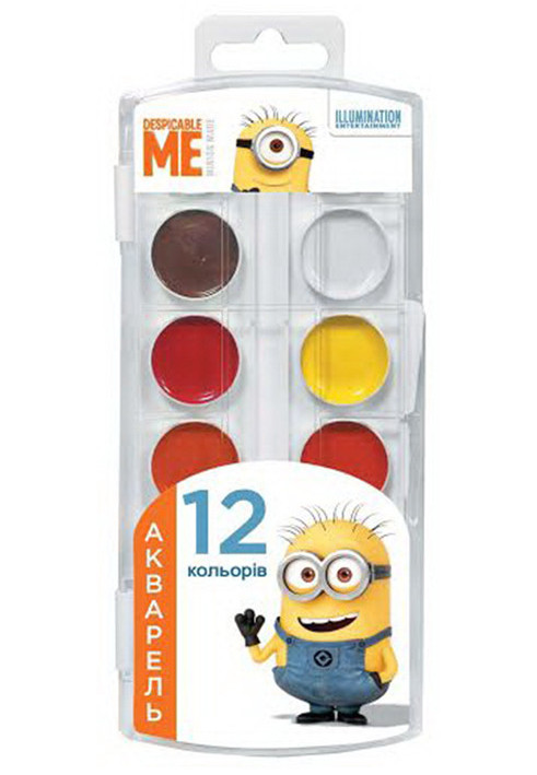 Honey watercolor paint TM "Despicable Me © Universal Studios", 6 colors