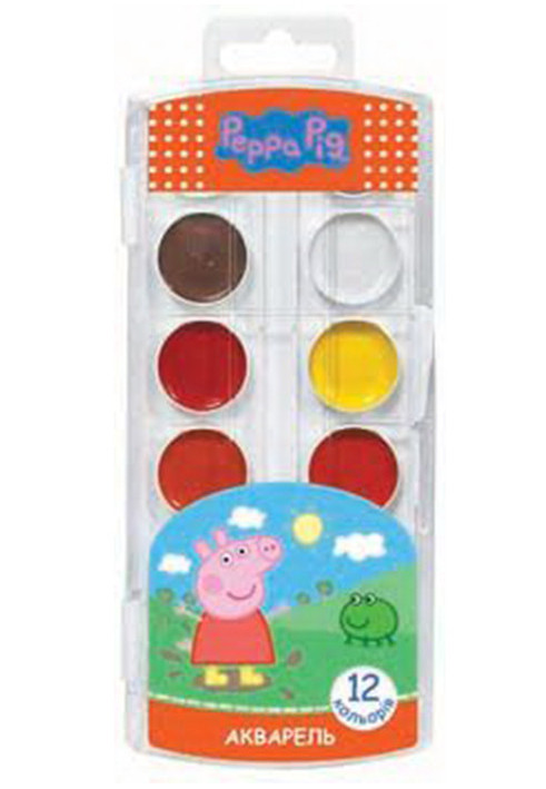 "Peppa Pig" watercolor honey paint, 12 colors