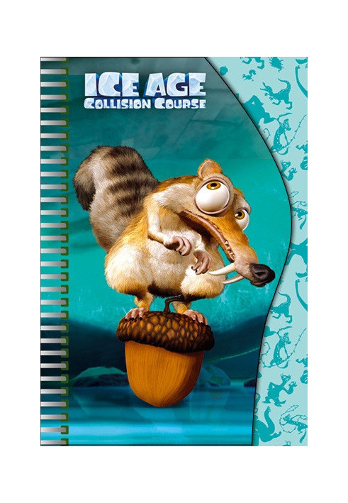 Notebook for notes f.A6, cut-out wave, spring, Ice Age 50 sheets No. 2