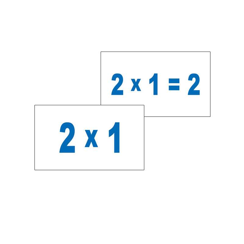 Doman cards. Multiplication