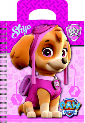Блокнот для нотаток ф.А6, вирубка сумка, пружина, Серія PAW Patrol 50 аркушів № 2