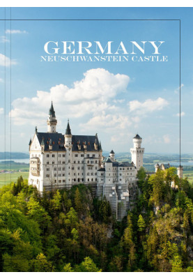 Notebook A-4 hard cover, 80 sheets, offset, line, World Cities Series - Schwangau