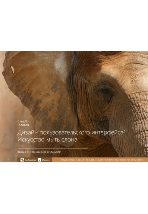 User interface design. The art of washing an elephant