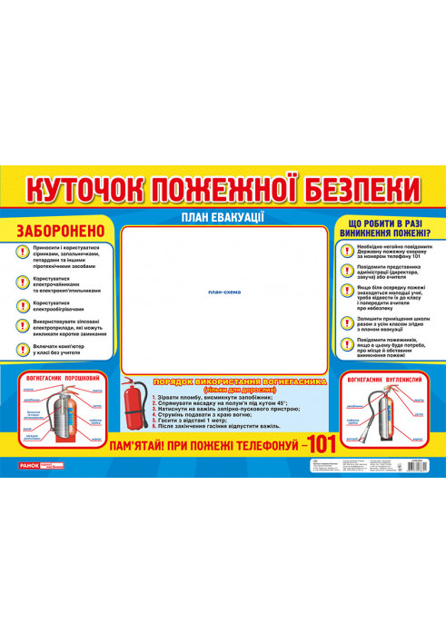 Poster. Corner of fire safety (ed.)