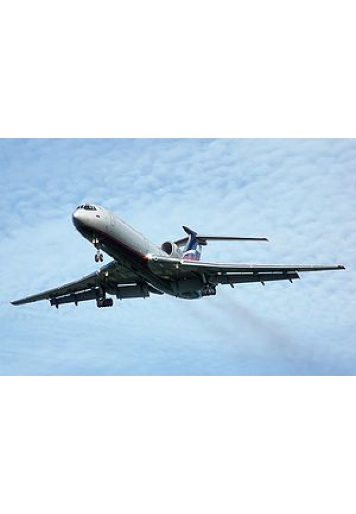 Practice flying on a Tu-154 aircraft