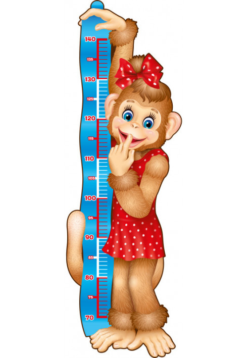 Height meter. Monkey