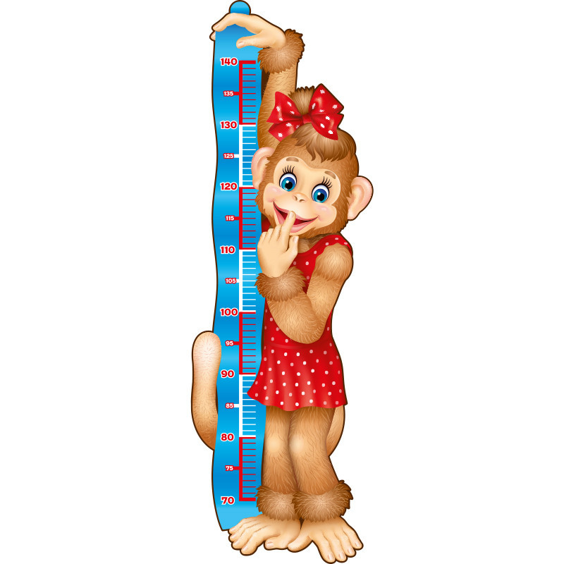Height meter. Monkey