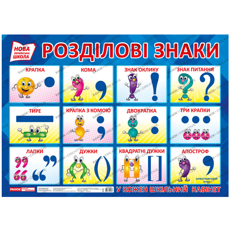 Poster. Punctuation marks