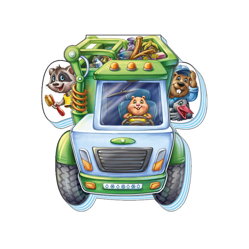 Garbage truck-cleaner