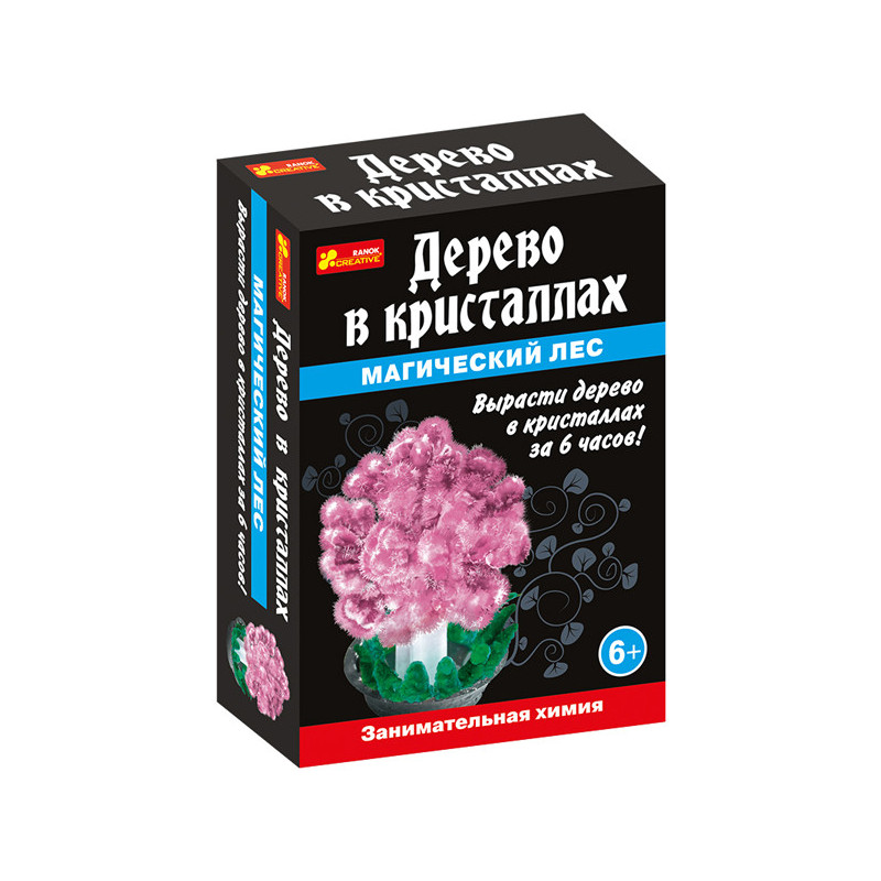 Дерево в кристаллах.Розовое