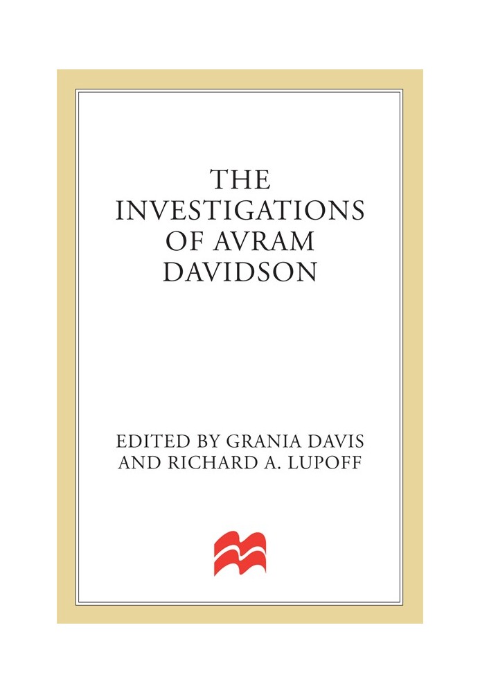 The Investigations of Avram Davidson