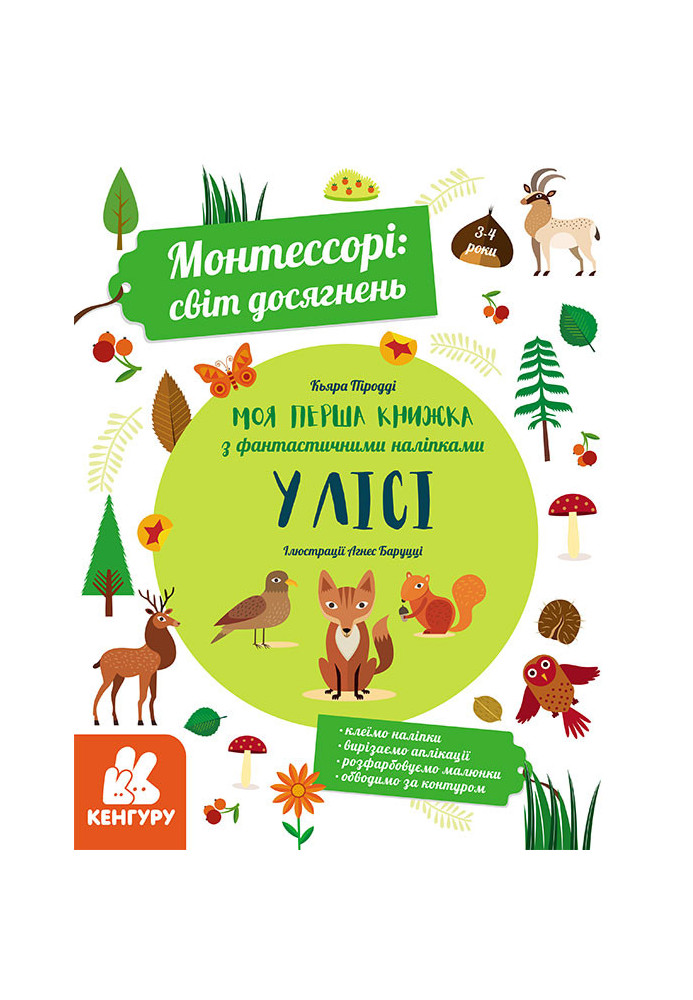 Montessori: a world of achievement. My first book with fantastic stickers. In the forest