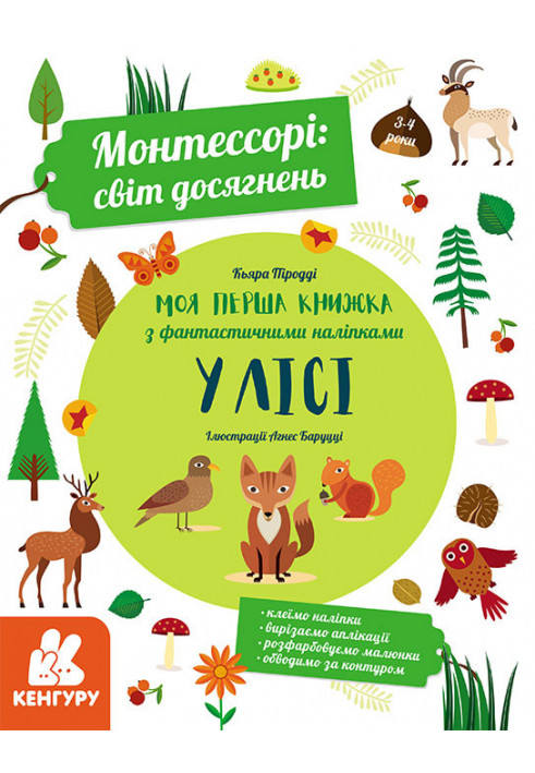 Montessori: a world of achievement. My first book with fantastic stickers. In the forest