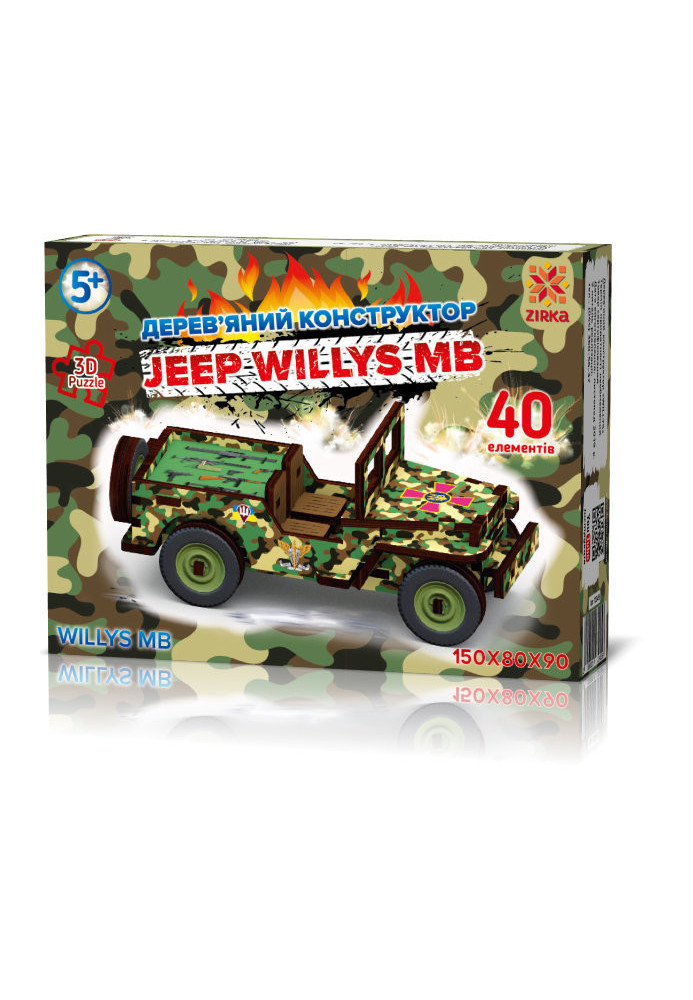 Jeep Willys color. 3D designer