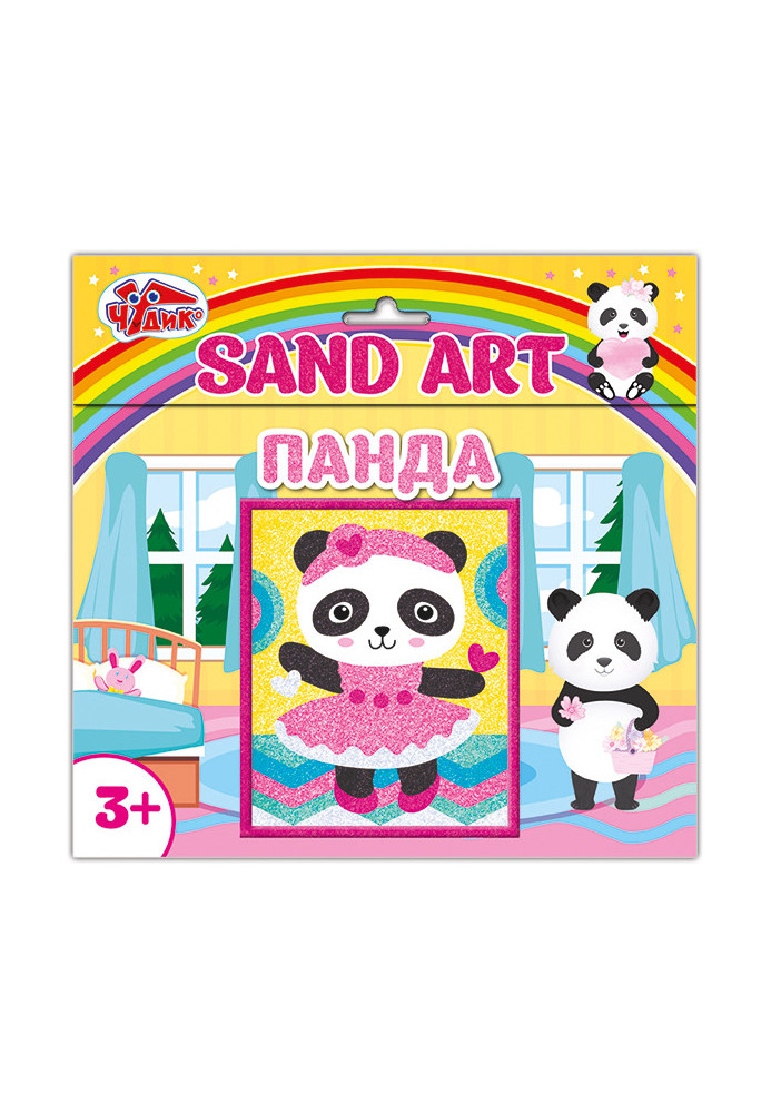 Sand picture Panda