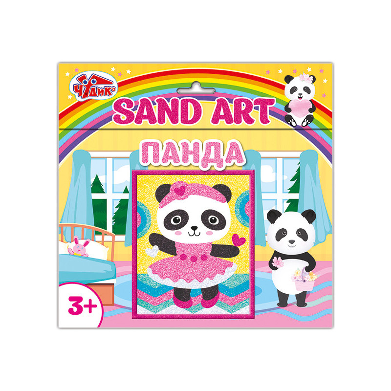 Sand picture Panda