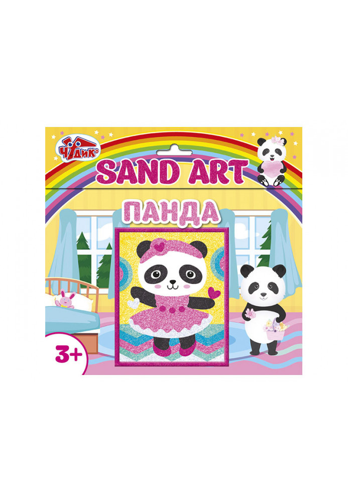 sand picture panda