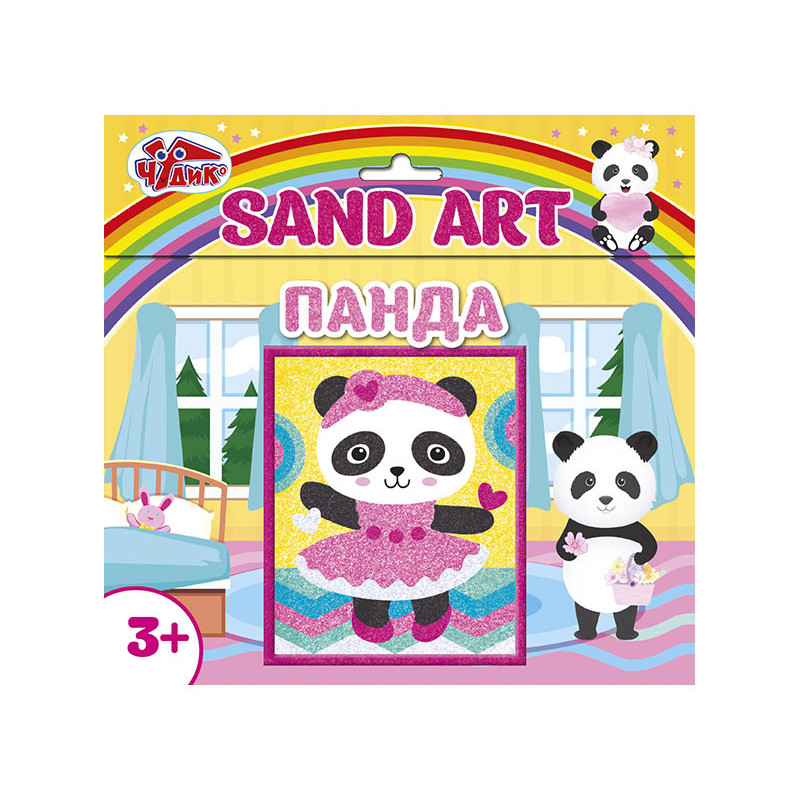 sand picture panda