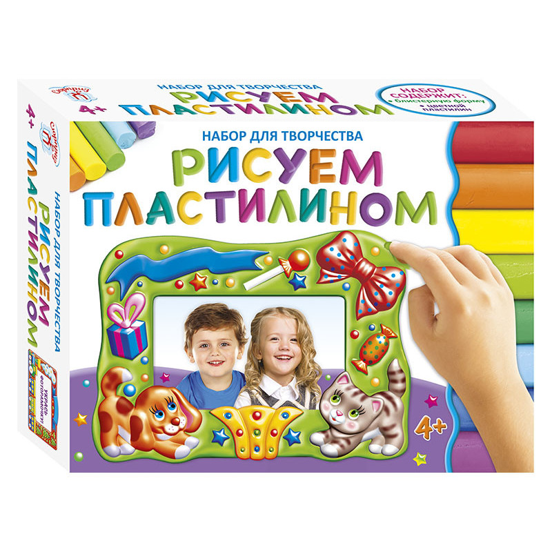 Рисуем пластилином Собачка...