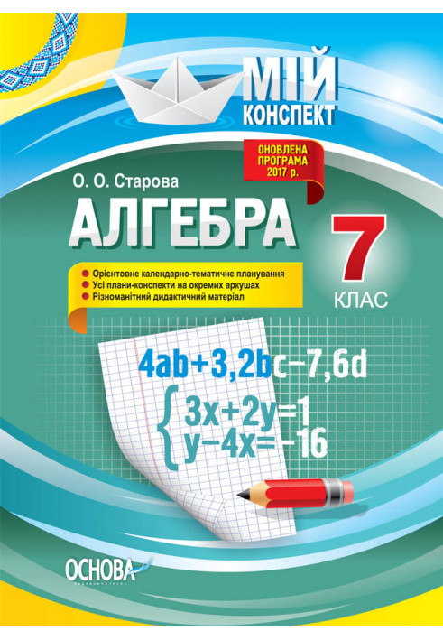 Development of lessons. Algebra 7th grade PMM051