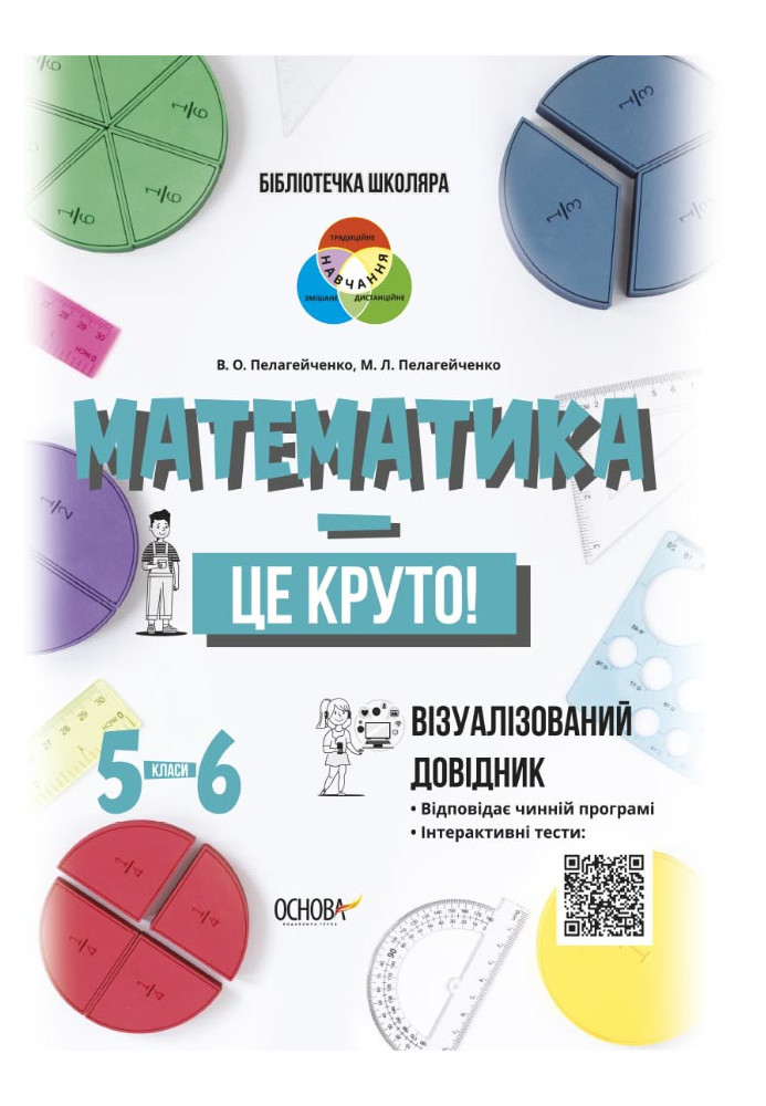 Математика - це круто! Візуалізований довідник. 5-6 класи КДН020