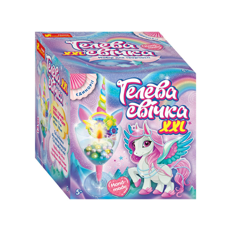 Gel candle. Unicorn