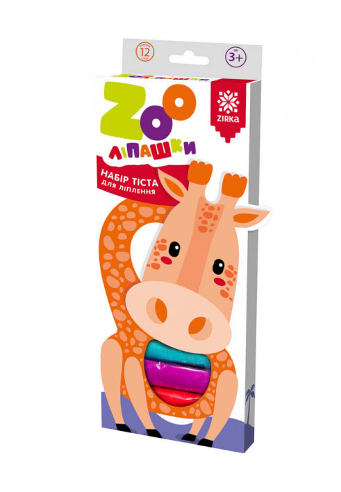 Dough for sculpting ZOOlipashka Giraffe 35g/12 rounds/12 tbsp