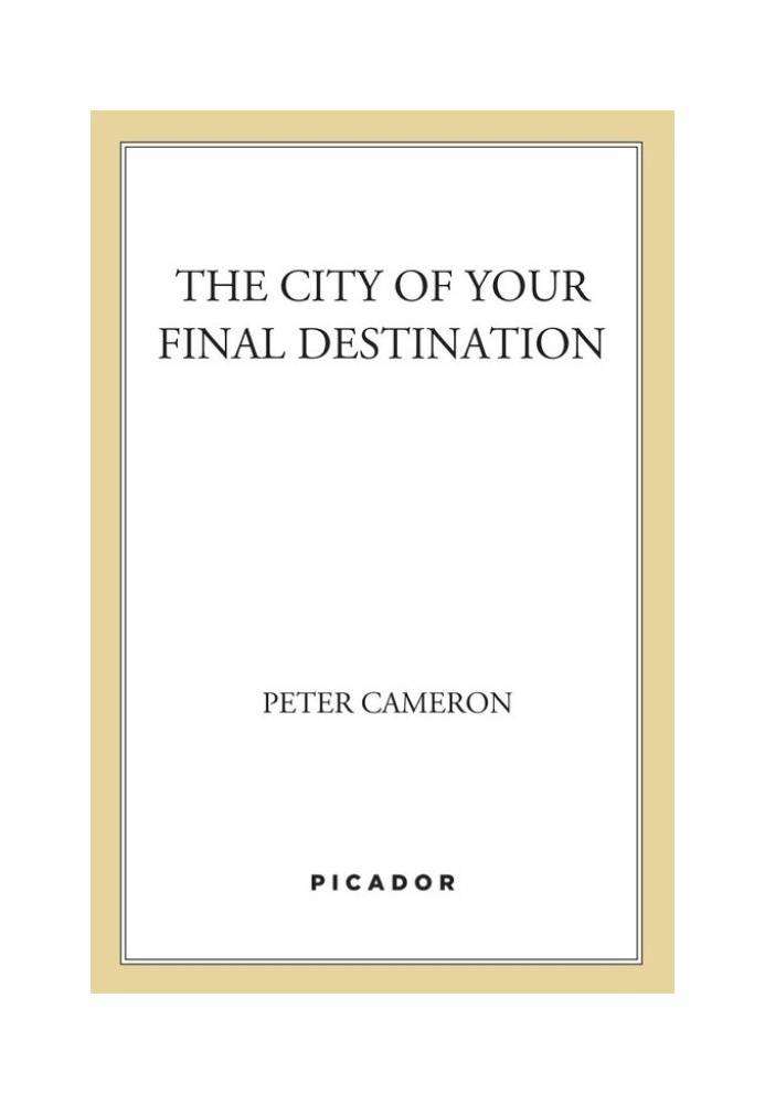 The City of Your Final Destination