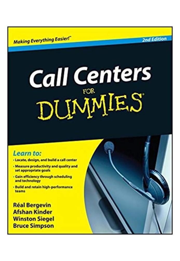 Call Centers For Dummies®