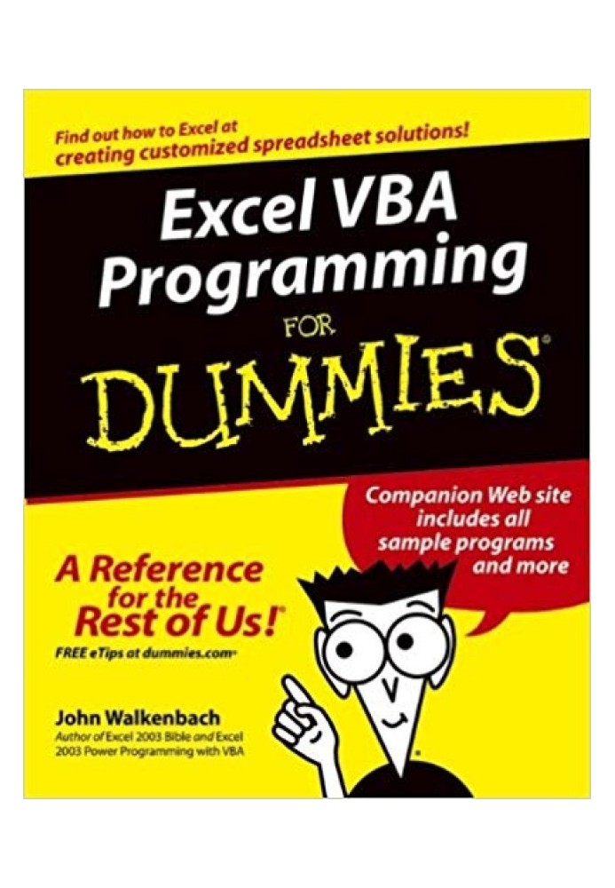 Excel VBA Programming For Dummies®