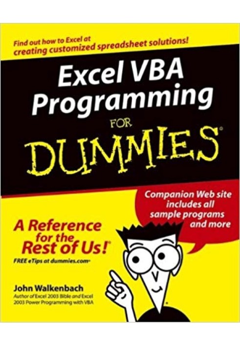 Excel VBA Programming For Dummies®