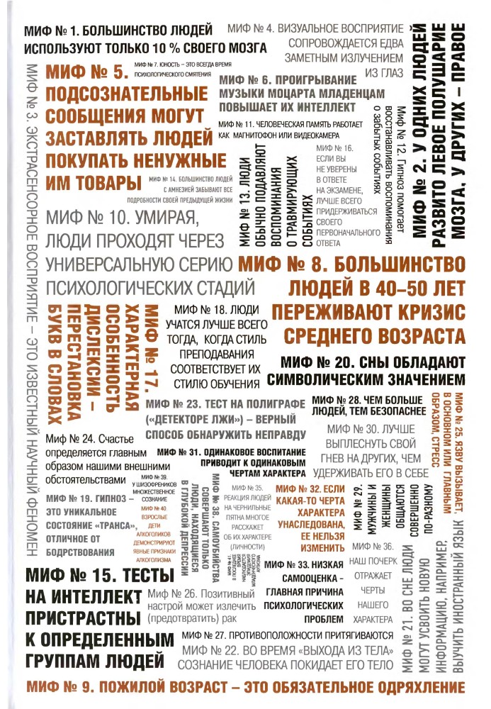 50 великих міфів популярної психології