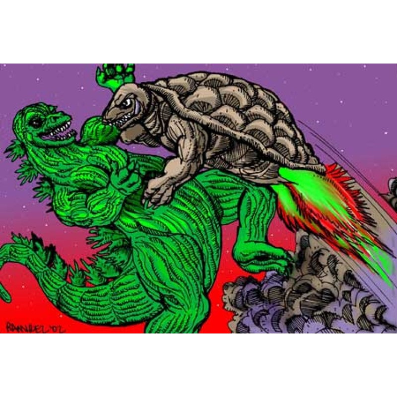 Godzilla slippers