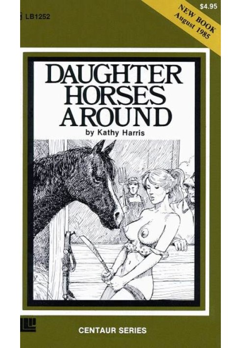 Daughter horses around