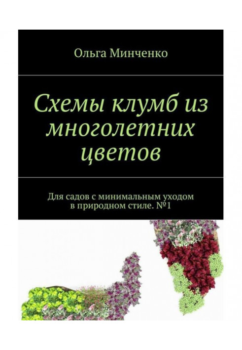 Схеми клумб з багаторічних кольорів. Для садів з мінімальним доглядом в природному стилі. №1