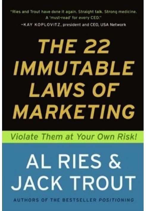 22 Immutable Laws of Marketing