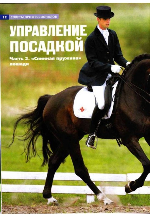 Управління посадкою. Частина 2 "Спинна пружина" коня.