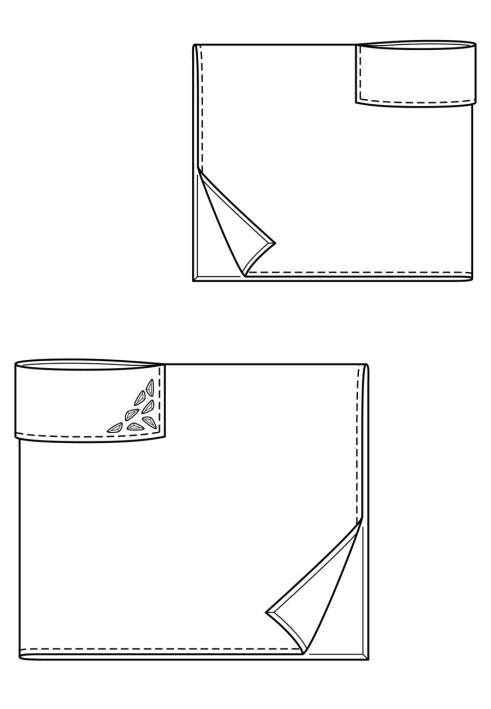 Poncho pattern with draped collar (Burda 12/2018, pattern no. 124) (Burda 12/2018, № викрійки 124)