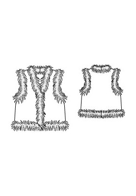 Pattern Fur vest with short pile (Burda 10/2011, pattern number 130) (Burda 10/2011, № викрійки 130)