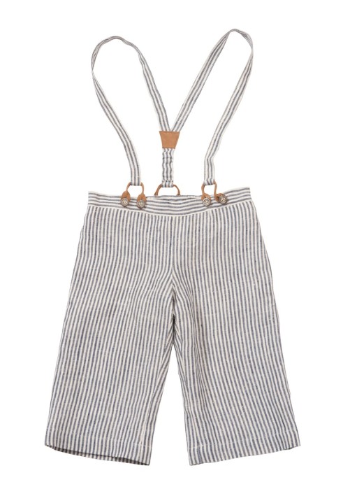 Pattern Linen trousers with suspenders (Burda 4/2012, pattern number 140) (Burda 4/2012, № викрійки 140)