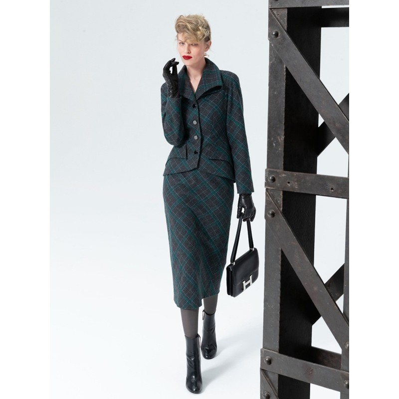 Pattern Midi-length pencil...