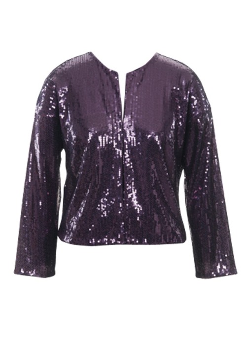 Pattern Straight-cut jacket with sequins (Burda 12/2011, pattern number 131) (Burda 12/2011, № викрійки 131)