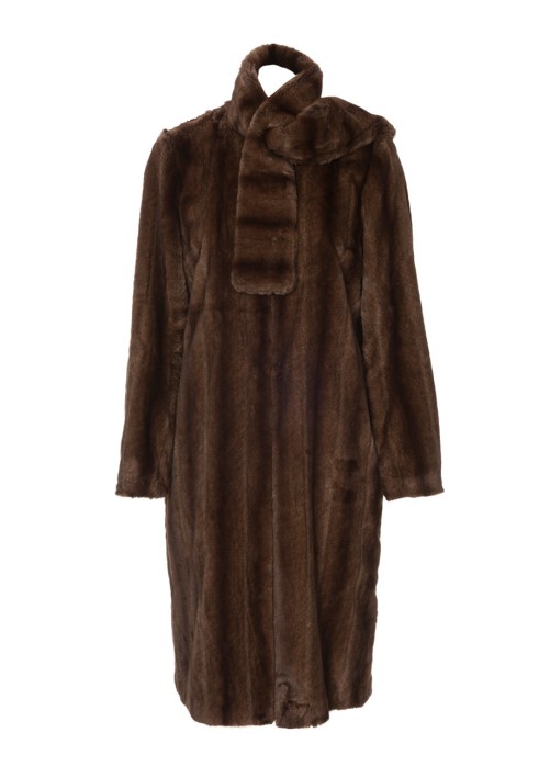 Pattern Fur coat with scarf collar (Burda 10/2012, pattern number 131)