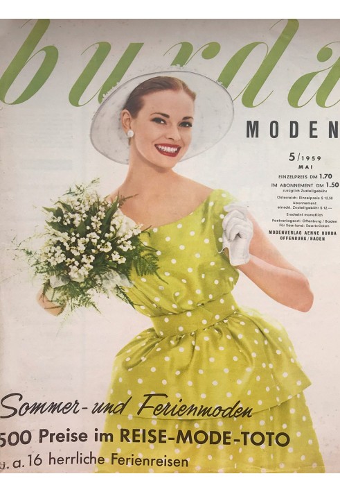 Pattern Sleeveless blouse from Burda Moden 5/1959 (Burda 6/2020, pattern no. 121)