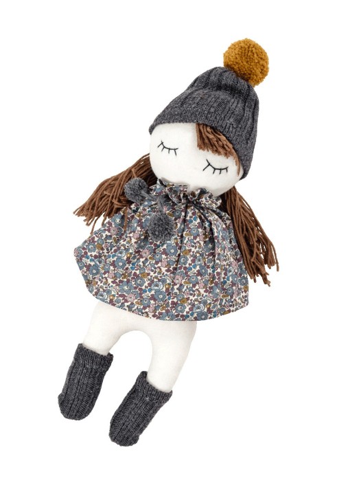 Pattern A soft doll in a dress and a hat (Burda 10/2017, pattern number 132)